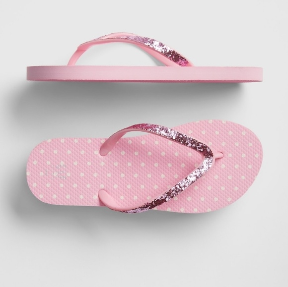 flip flops with glitter straps